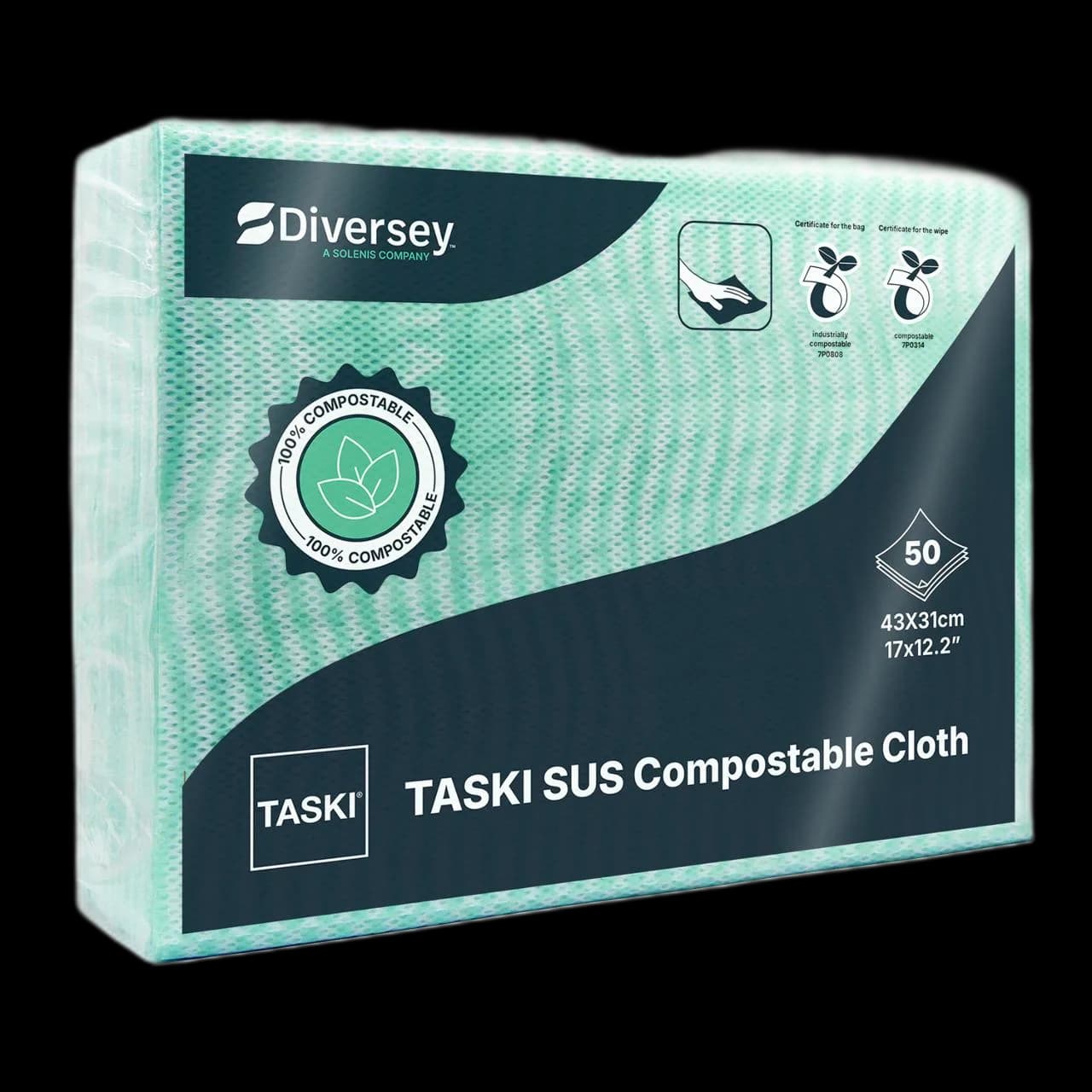 Klut TASKI SUS Compost 43x31cm grønn(50)