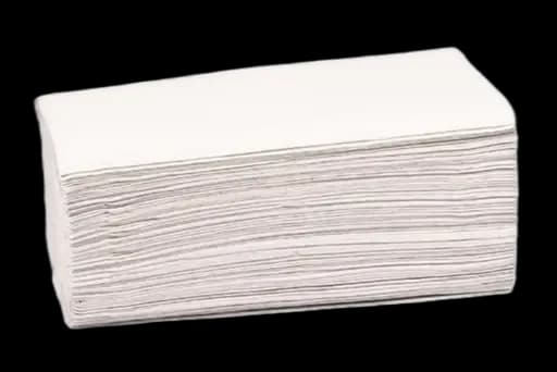 Håndtørk V-fold hvit 2L 21,5x21cm til H2