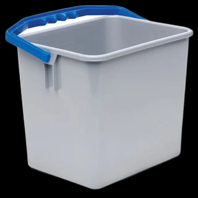 Bøtte BASICLEAN plast blått håndtak 6L