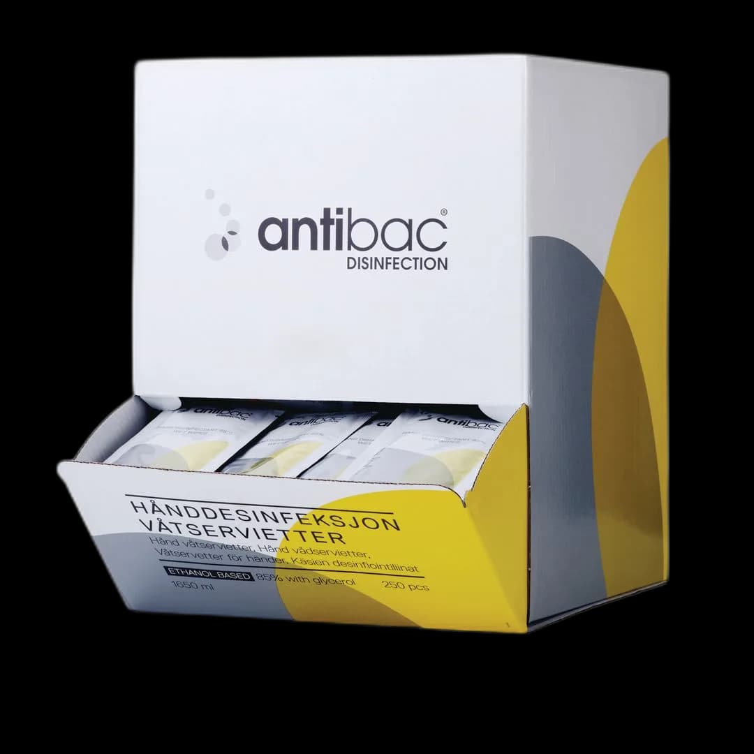Hånddesinfeksjon ANTIBAC våtserv. (250)