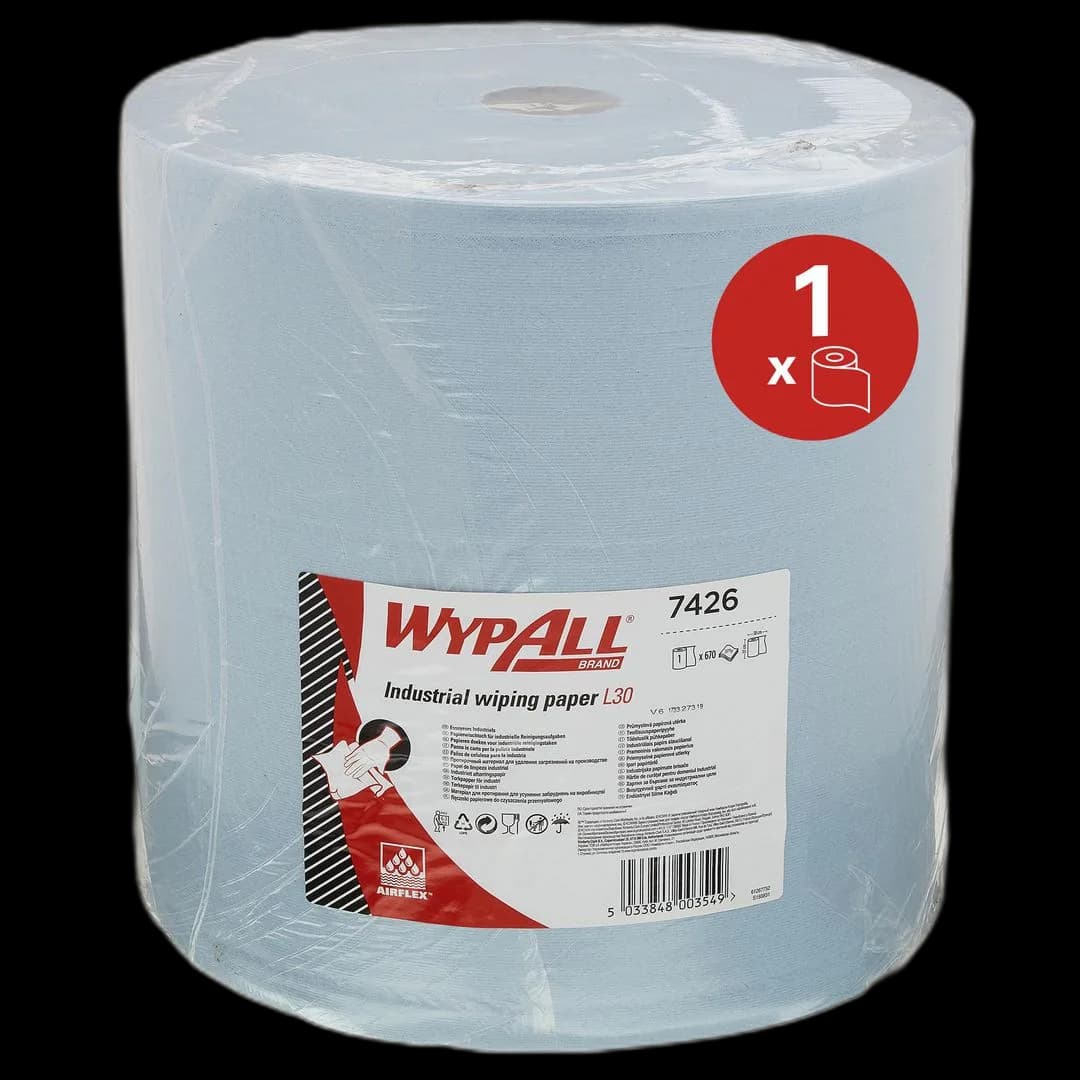 Industritørk WYPALL Ultra+ 3L 254,6m blå