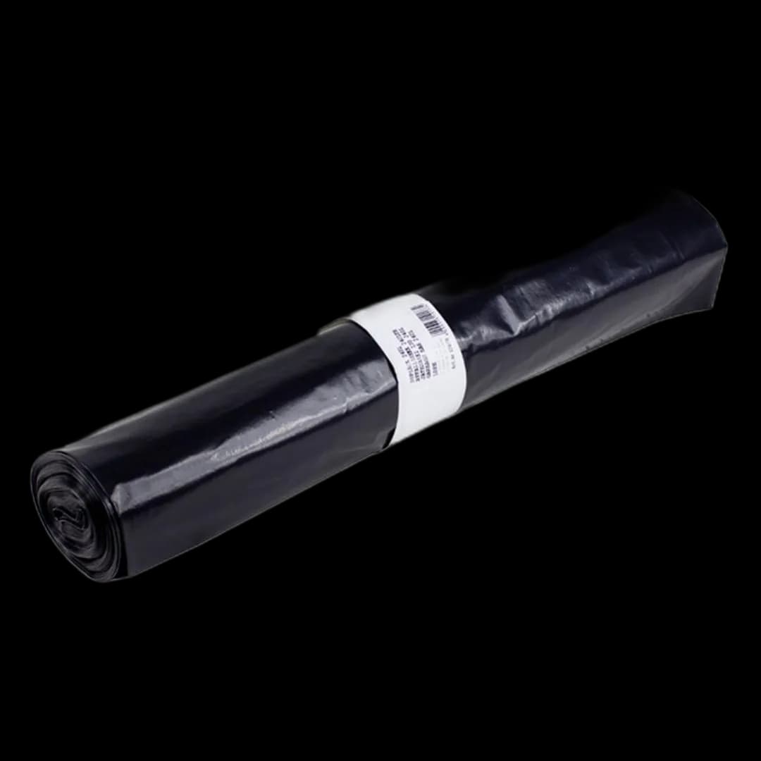 Avfallssekk LDPE 87x140 70my sort (10)