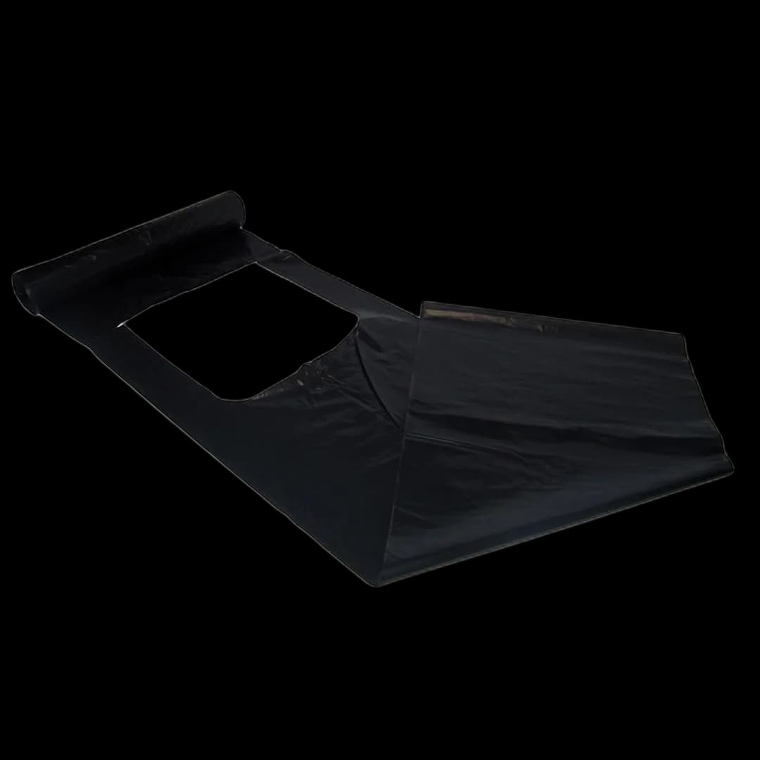 Avfallssekk LDPE 75x125 50my kn sort(10)