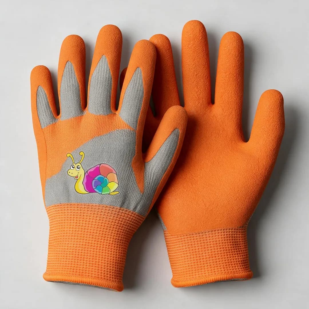 Hanske GRANBERG 0113 barn latex M oransje – produktbilde