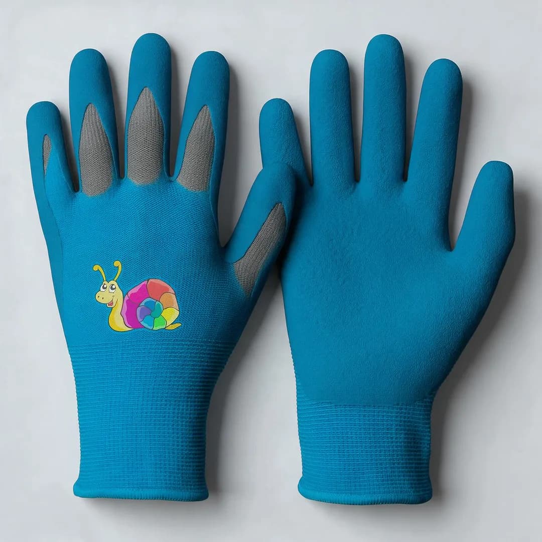 Hanske GRANBERG 0113 barn latex M blå – produktbilde