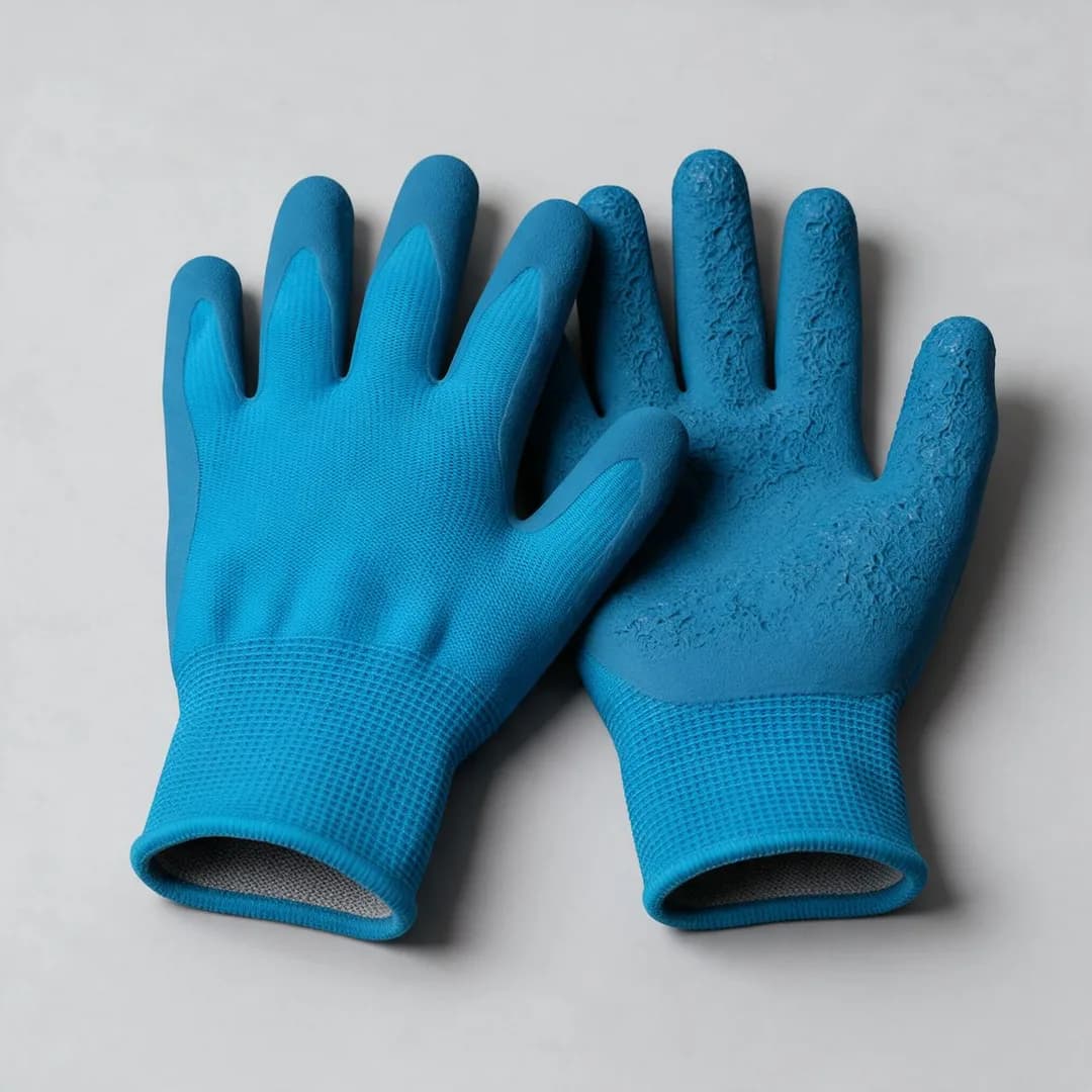 Hanske GRANBERG 0113 barn latex M blå – produktbilde